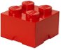 LEGO tároló doboz 250 x 250 x 180 mm - piros - Tároló doboz