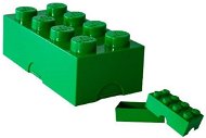 LEGO Box na desiatu 100 x 200 x 75 mm - tmavo zelený - Desiatový box