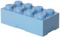 LEGO Box na svačinu 100 x 200 x 75 mm - světle modrý - Svačinový box
