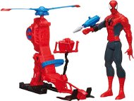 Spiderman - Figúrka s vrtuľníkom - Herná sada