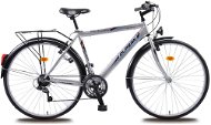 Olpran Pánsky trekový bicykel Mercury sivo/čierny - Crossový bicykel