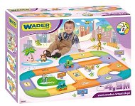 Wader - Közúti gyermekeknek 2 autó + 4,3 m - Építőjáték