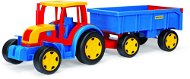 Wader - Gigant traktor utánfutóval - Játék autó