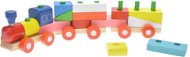 Wooden train with 2 cars - Train