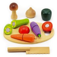 Vegetable Cutting Board with Cutting Board - Toy Kitchen Food