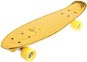 Skateboard zlatý so žltými kolieskami - Skateboard