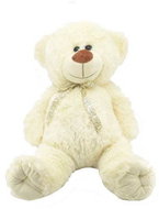 Bear with white bow - Soft Toy