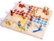 Board Game Wooden games - Ludo, animals - Společenská hra