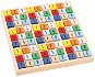 Farebné drevené sudoku - Spoločenská hra
