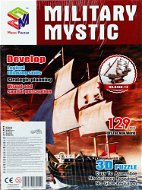 Trojvrstvové penové 3D puzzle - Historická plachetnica loď Mystic - Puzzle