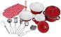 Children's metal utensils - red - Toy Kitchen Utensils