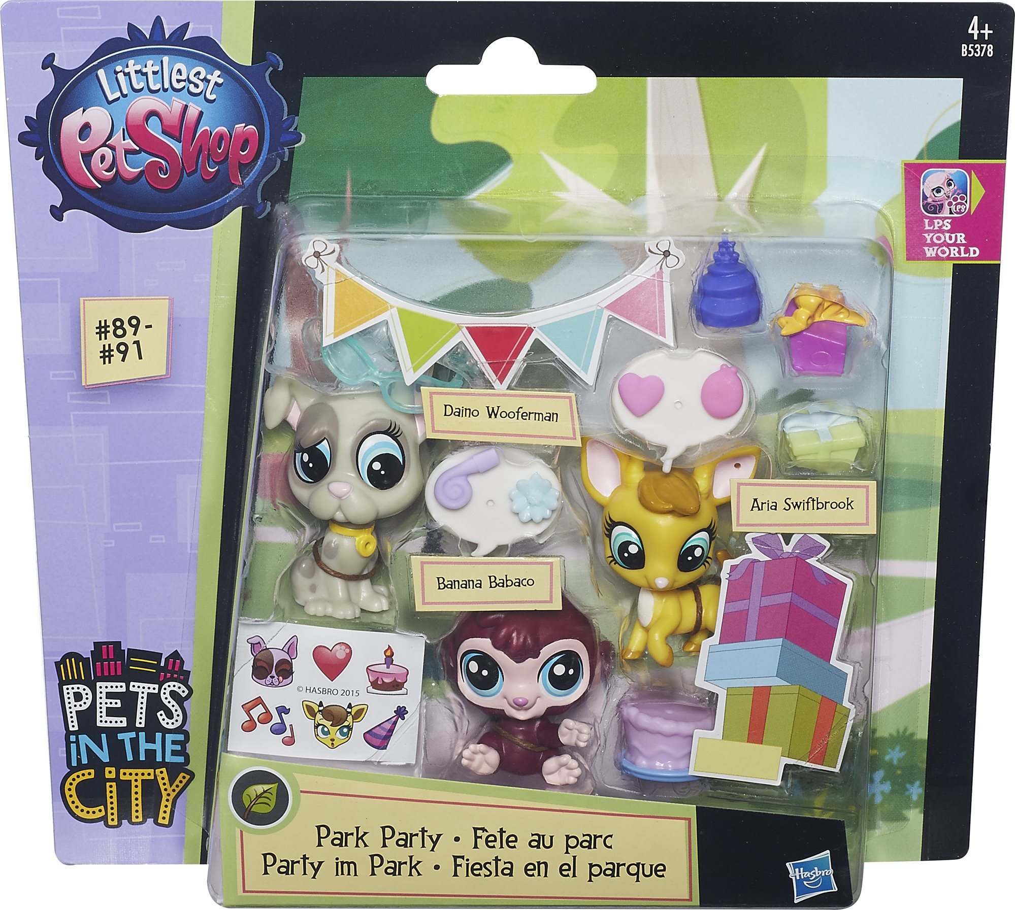 Littlest Pet Shop Animals with a supplement Party in the Park