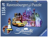 Ravens Shape Puzzle - Skyline, New York - Puzzle
