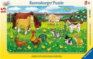 Ravensburger állatok a gazdaságban a réten - Puzzle