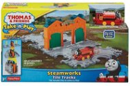 Thomas the Tank Engine - Tragbare Spiel gesetzt Steamworks Tile Tracks - Spielset