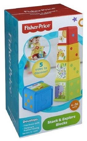 Fisher price stack hot sale and explore blocks