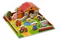 Drevená farma - Moje prvé zvieratká, 28 dielikov - Didaktická hračka
