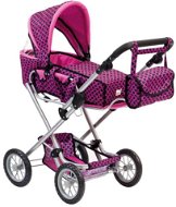 Bino Large Stroller with pink/black bag - Doll Stroller