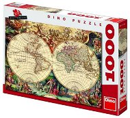 Historická mapa 1000 dielikov - Puzzle