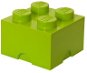 Storage Box LEGO Storage brick 4 250 x 250 x 180 mm - lime green - Úložný box