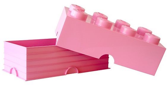 Pink lego storage fashion box