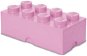 Úložný box LEGO Úložný box 8 250 x 500 x 180 mm - světle růžový - Úložný box