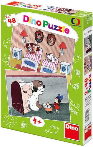 Dino Tales with Dogs - Jigsaw Puzzle - Main image