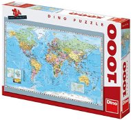 Dino Politická mapa sveta - Puzzle