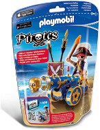 Playmobil 6164 Dôstojník pirátov s interaktívnym modrým kanónom - Stavebnica