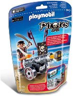 Playmobil 6165 Pirát s interaktívnym čiernym kanónom - Stavebnica