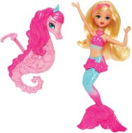 Barbie - blond mini mermaid with pets - Doll