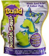 Kinetický piesok Build – 2 farebné balenia zelená/modrá 450 g - Kreatívna sada