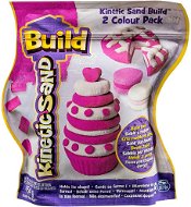 Kinetic Sand Build - 2 x farbiger Sand rosa / weiße Packung 450 g - Kreativset
