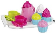 Androni Coffee Set with Teapot and Cakes on a Tray - Toy Kitchen Utensils