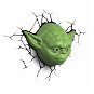 Star Wars Yoda 3D Wall Light With Remote Control - Children's Room Light