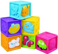 Children's Squeaky Blocks 6 pcs - Picture Blocks