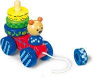 Tažná hračka + medveď - Hračka na ťahanie