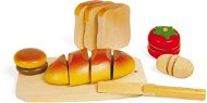 Fa élelmiszerek - Szeletelés - Játék élelmiszer