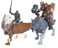 Warcraft - Lothar with Gryphon and Blackhand with Frostwolf - Figures