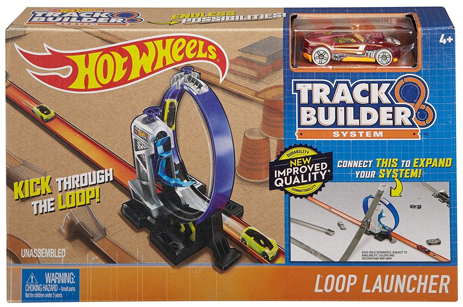 Hot wheels track hotsell builder system loop launcher