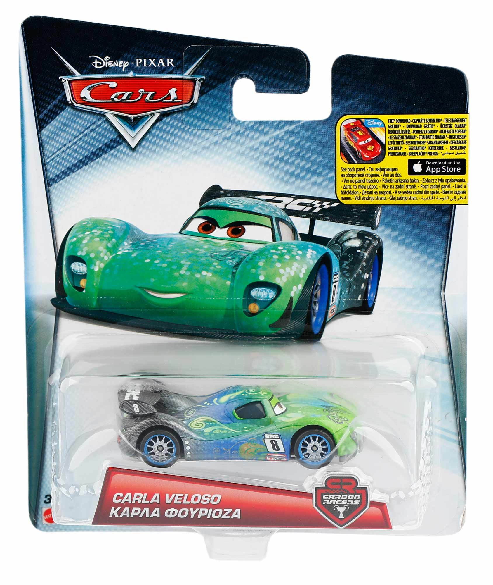 Mattel Cars 2 Carbon race small car Carla Veloso Toy Car Alza.cz