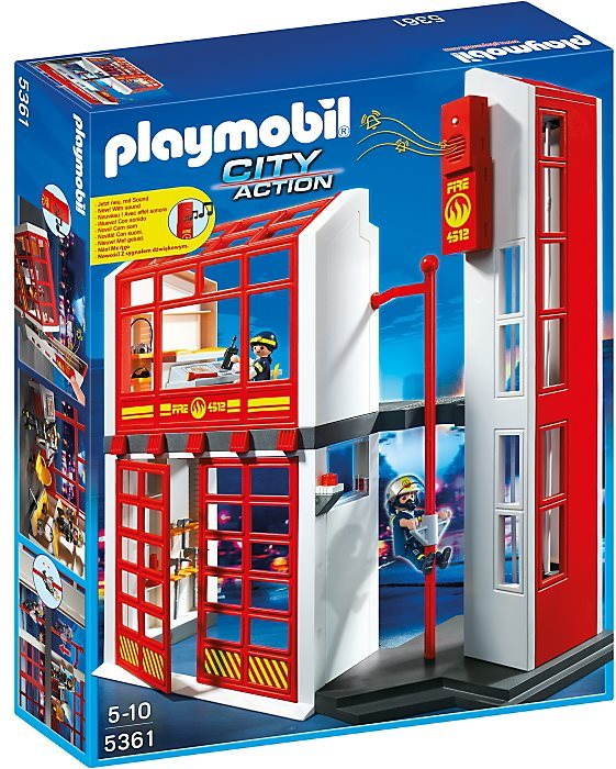 Playmobil fire brigade sales set