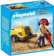 PLAYMOBIL® 5472 Construction Worker with Jack Hammer - Building Set