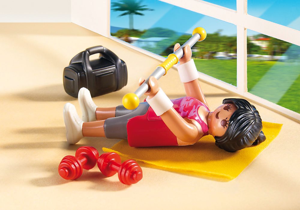 Playmobil fitness sale room