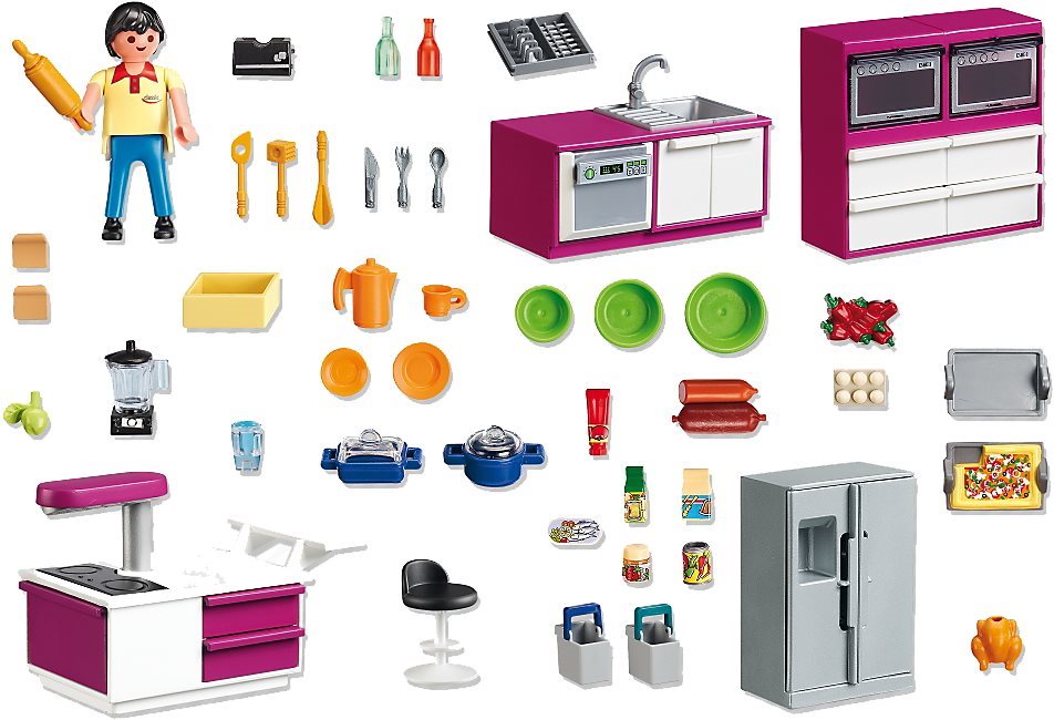 Playmobil cheap modern kitchen