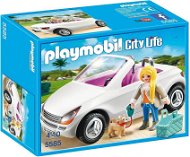 PLAYMOBIL® 5585 Convertible with Woman and Puppy - Building Set