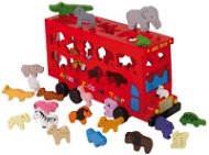 Wooden bus with animals - Puzzle