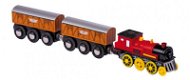 Electric Engine with 2 Wagons - Rail Set Accessory