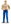 60006 Man - beige shirt, blue trousers
