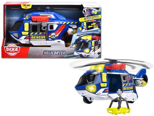 Dickie Toys Záchranárska helikoptéra 39 cm, svetlo, zvuk - Vrtuľník - Hlavný obrázok